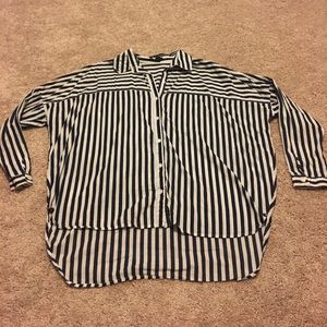 Striped boxy top