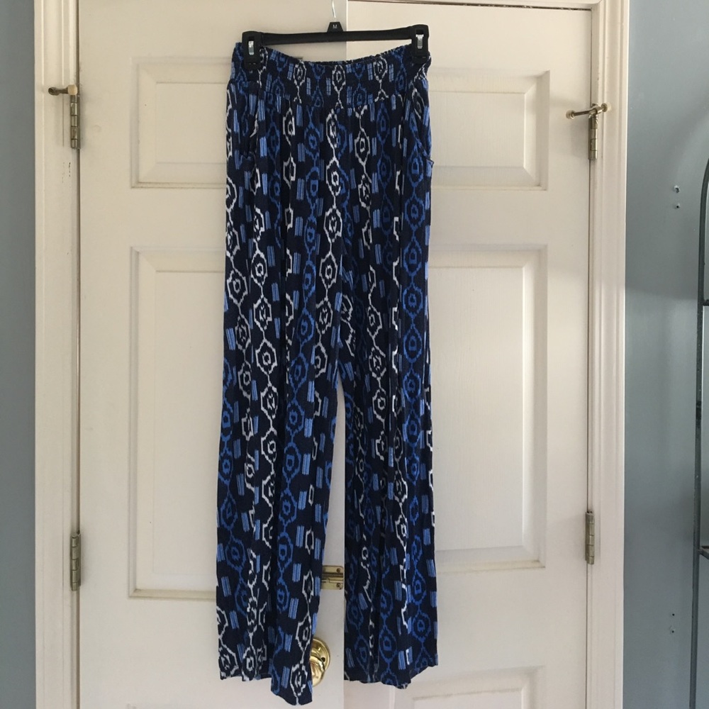 FLOWLY BLUE PANTS