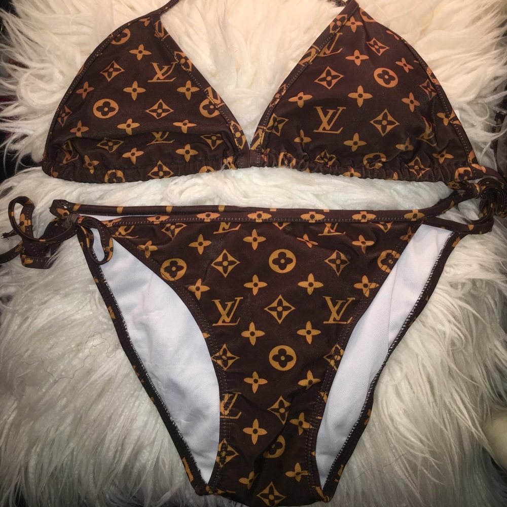LV bathing suit, washed but not worn