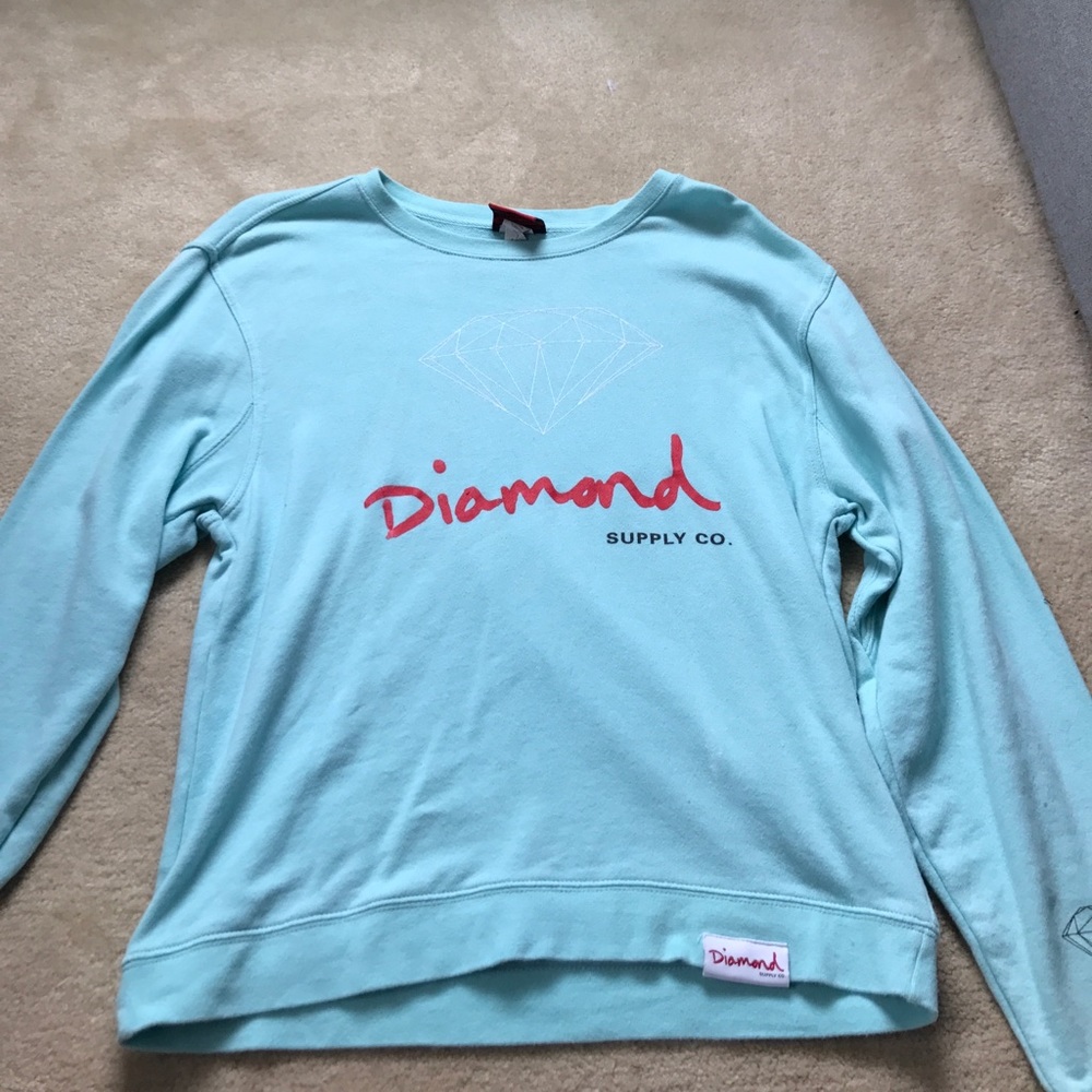 Diamond crew neck sweatshirt