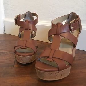 BP Wedge Sandal, Tan, Size 6
