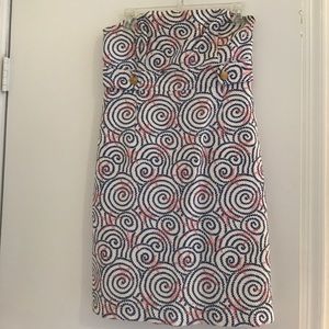 Vineyard Vines Strapless, Starfish Dress. Size 4.