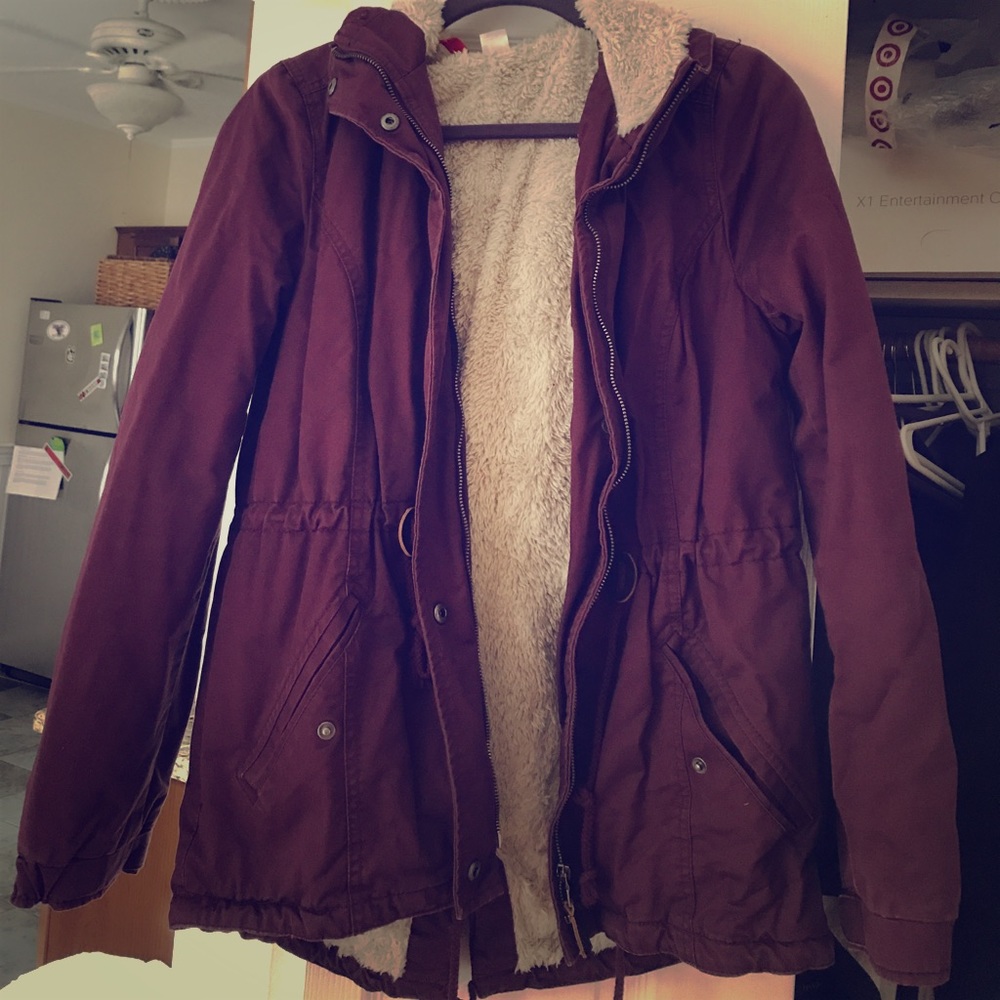 Maroon parka