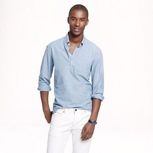 RARE J.Crew Men's Chambray Popover Size S