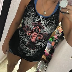 Cross tank top
