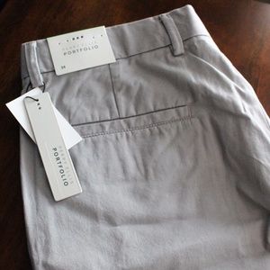 Perry Ellis Grey Flat Front Shorts