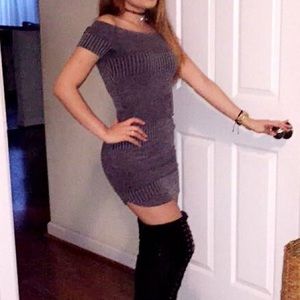 Black and grey dress