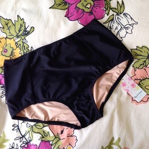 Rey Swimwear High Waist Black Swimsuit Bottom NWT