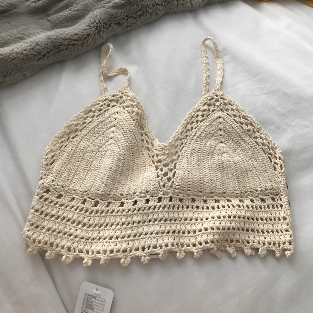 crochet crop top from urban outfitters