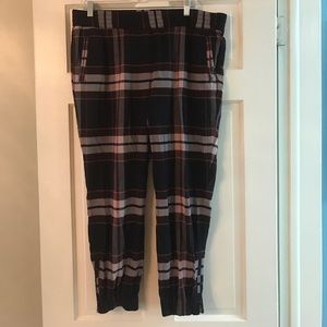 Loft plaid joggers