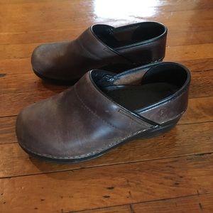 Dansko Brown Leather Clogs size 36