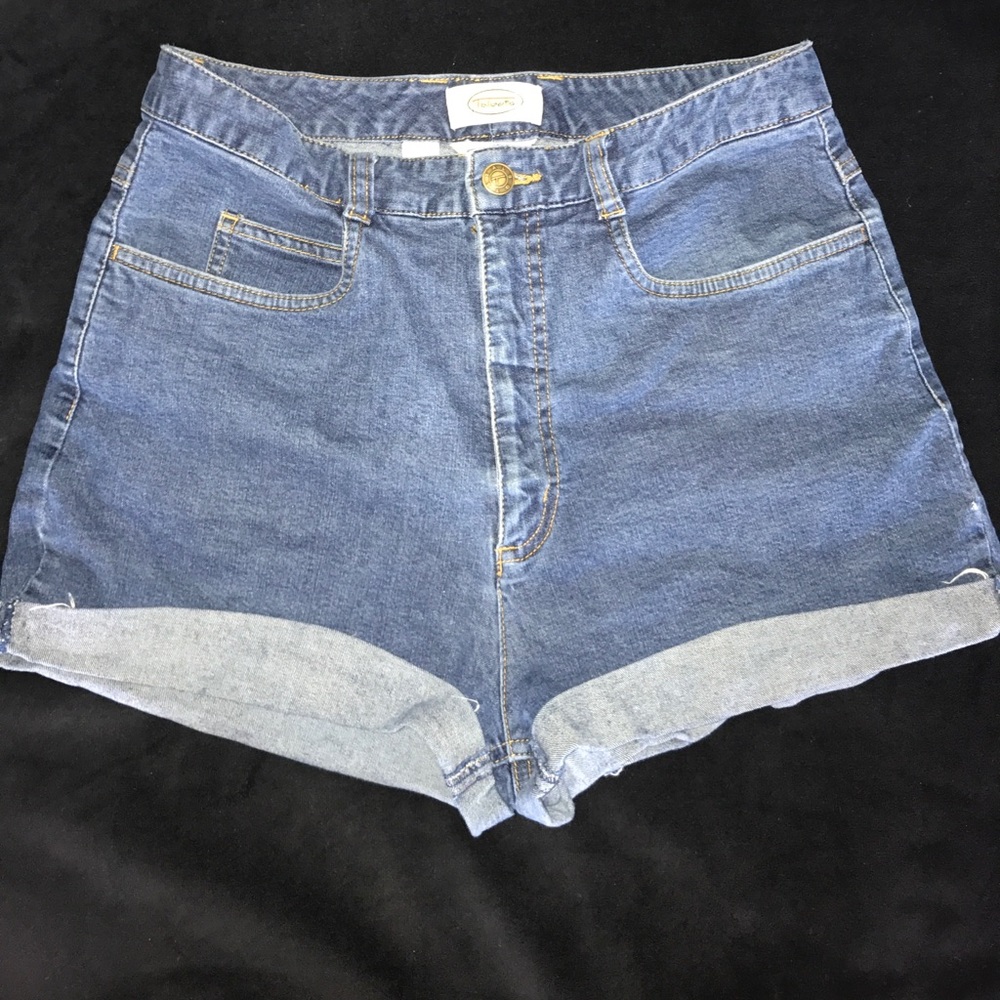 High-waisted Denim shorts