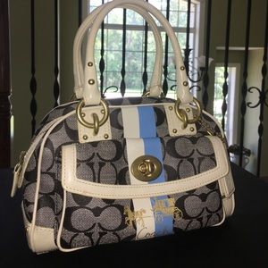 Coach heritage stripe bag
