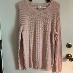 Croft and Barrow pink sweater