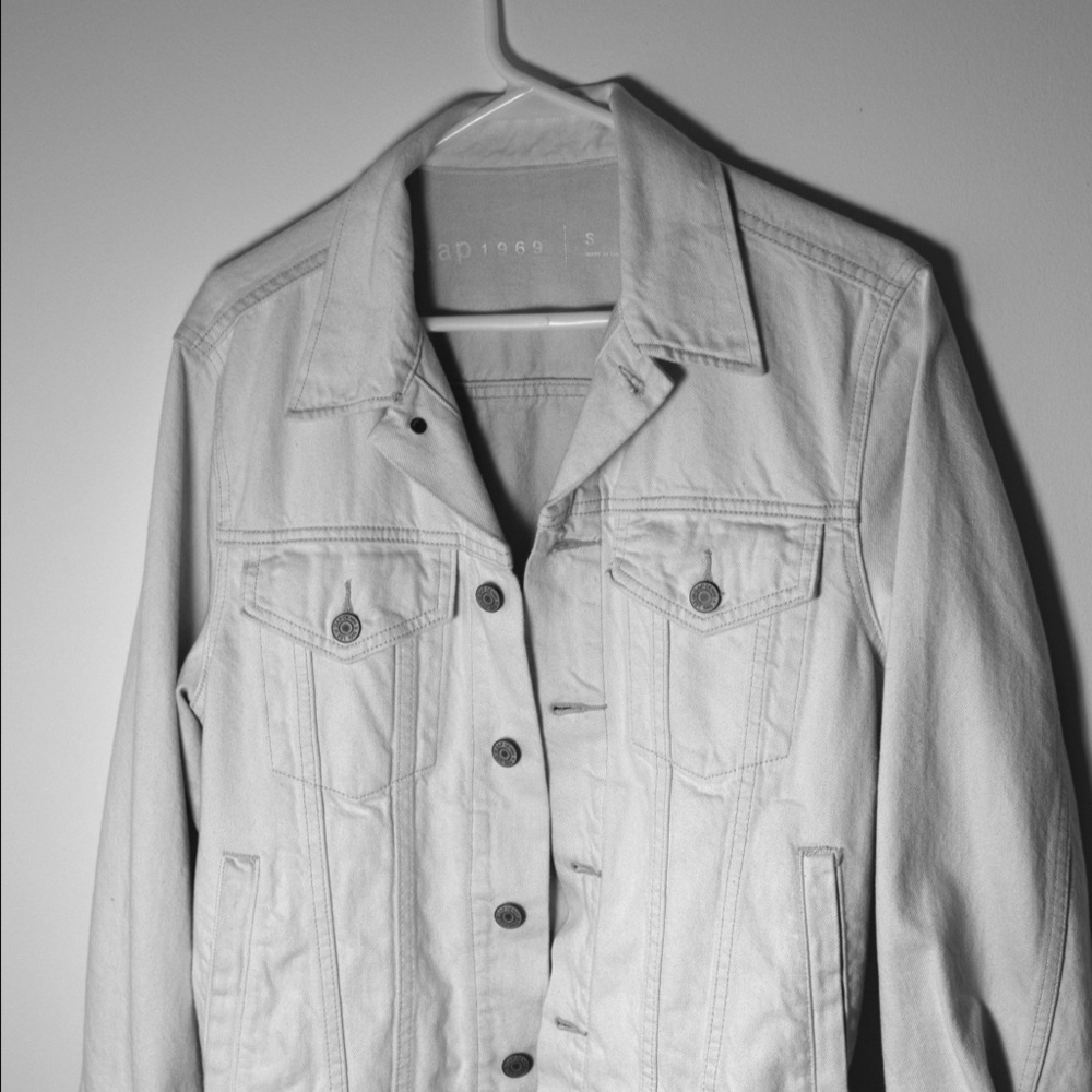 GAP, bone white denim jacket