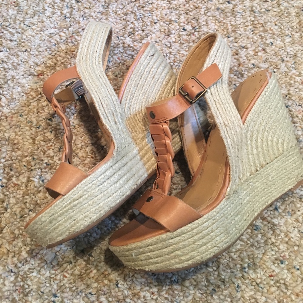 EUC Nine West summer wedges
