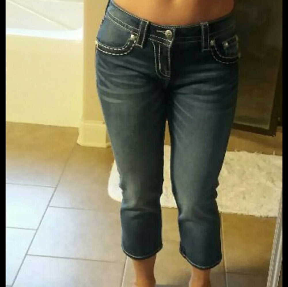 Miss me capris ...worn once ..