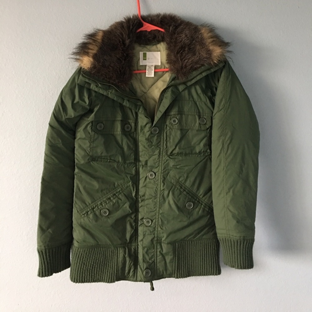 Urban Outfitters Fur Padded Jacket - Like New