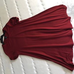 Forever 21 Simple Red T-shirt Dress