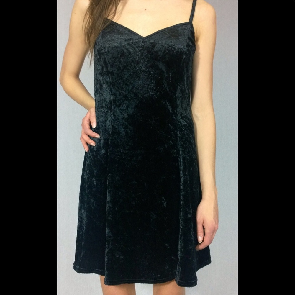 Velvet Dress, Zanoni by Jalate, black Small, 90's