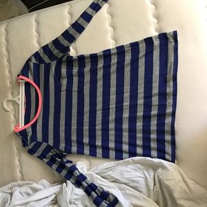 GAP Striped 3/4 length sleeve shirt