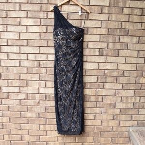 black lace Betsy & Adam dress
