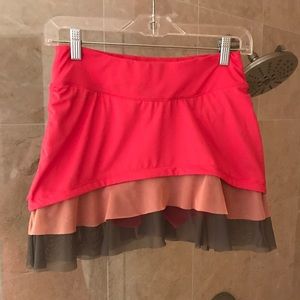 Fila think tiered tennis skirt