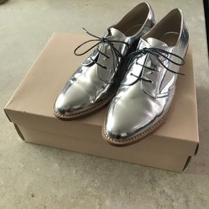 Loeffler Randall silver oxfords