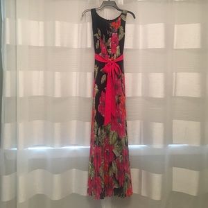 NEW Eliza J Full Length Dress with Tie Detail