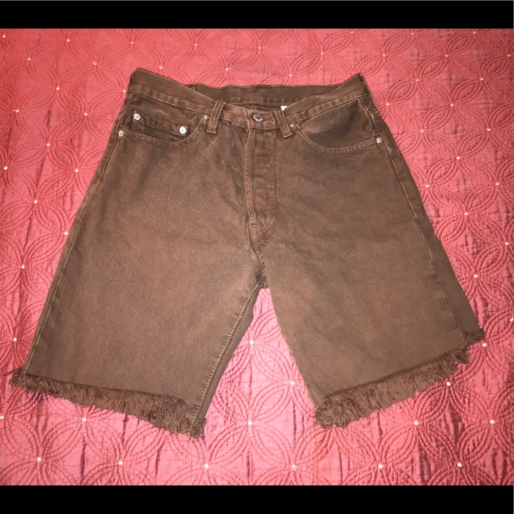 Women's Levi's Brown Mom High Waisted Jean Shorts