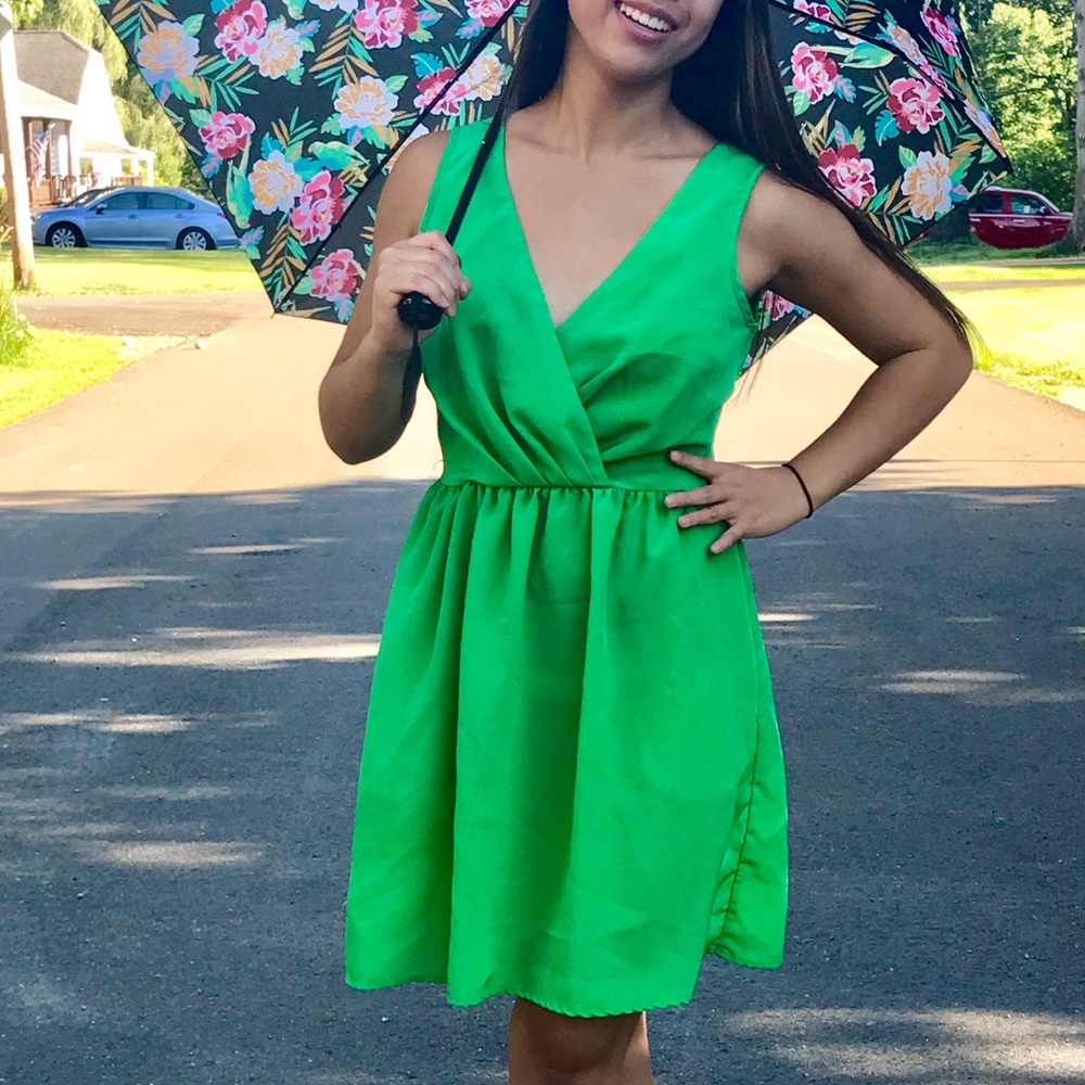 Bright Green Dress