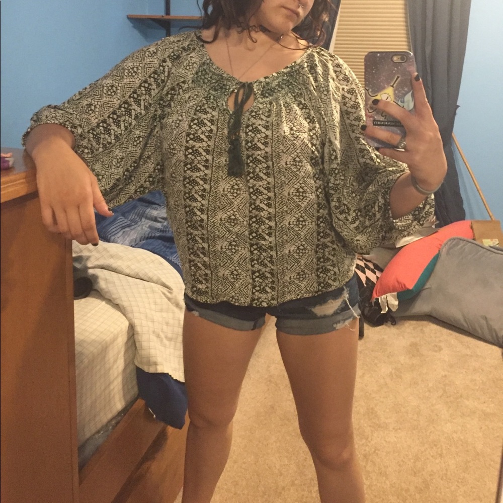 loose, baggy boho-type top