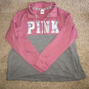 Victoria's Secret Pink crew neck hoodie size large