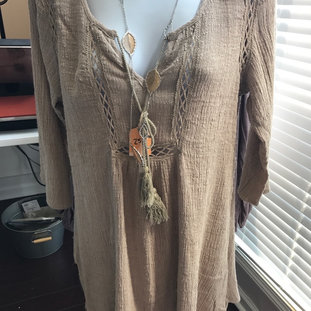 Taupe dress