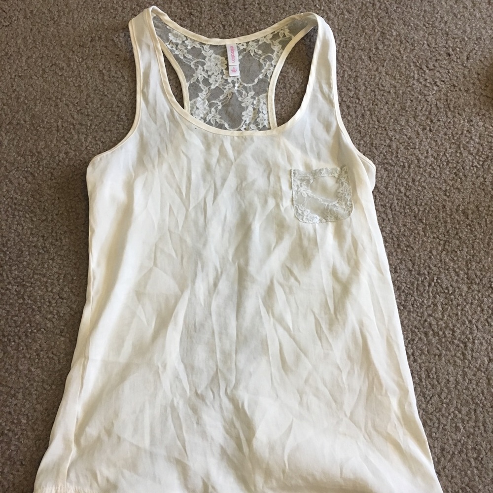 White tank top