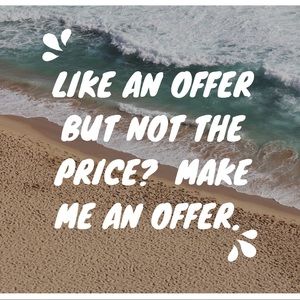 Like an offer but not the price?  Make me an offer