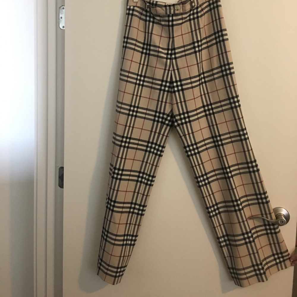 Wide Leg Burberry Pant