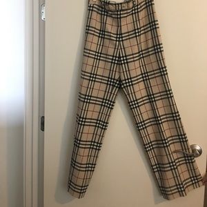 Wide Leg Burberry Pant