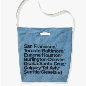 American Apparel Denim Oversized Tote