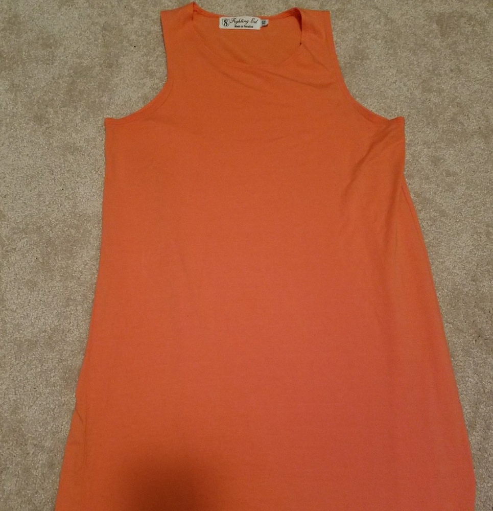 Fighting Eel coral tank dress XS