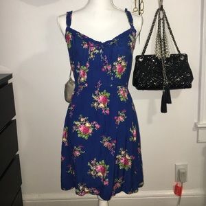 A&F Cobalt Floral Dress