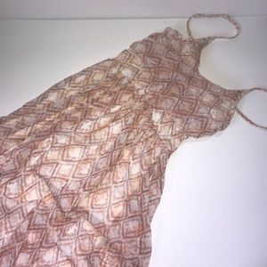Gauzy, flowy hi-low lined xs free people dress