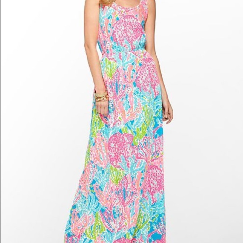 Lilly Pulitzer Tria Let's Cha Cha Maxi Dress