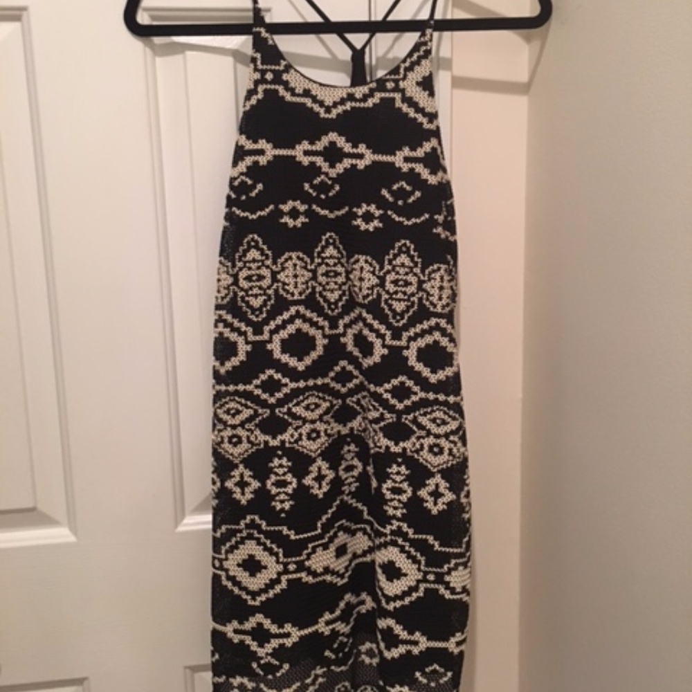 Black and White knit Dress