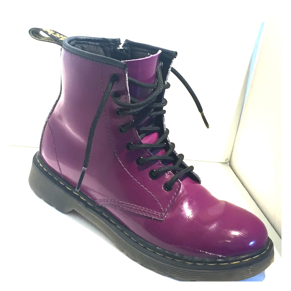 Shiny Purple Doc Martens