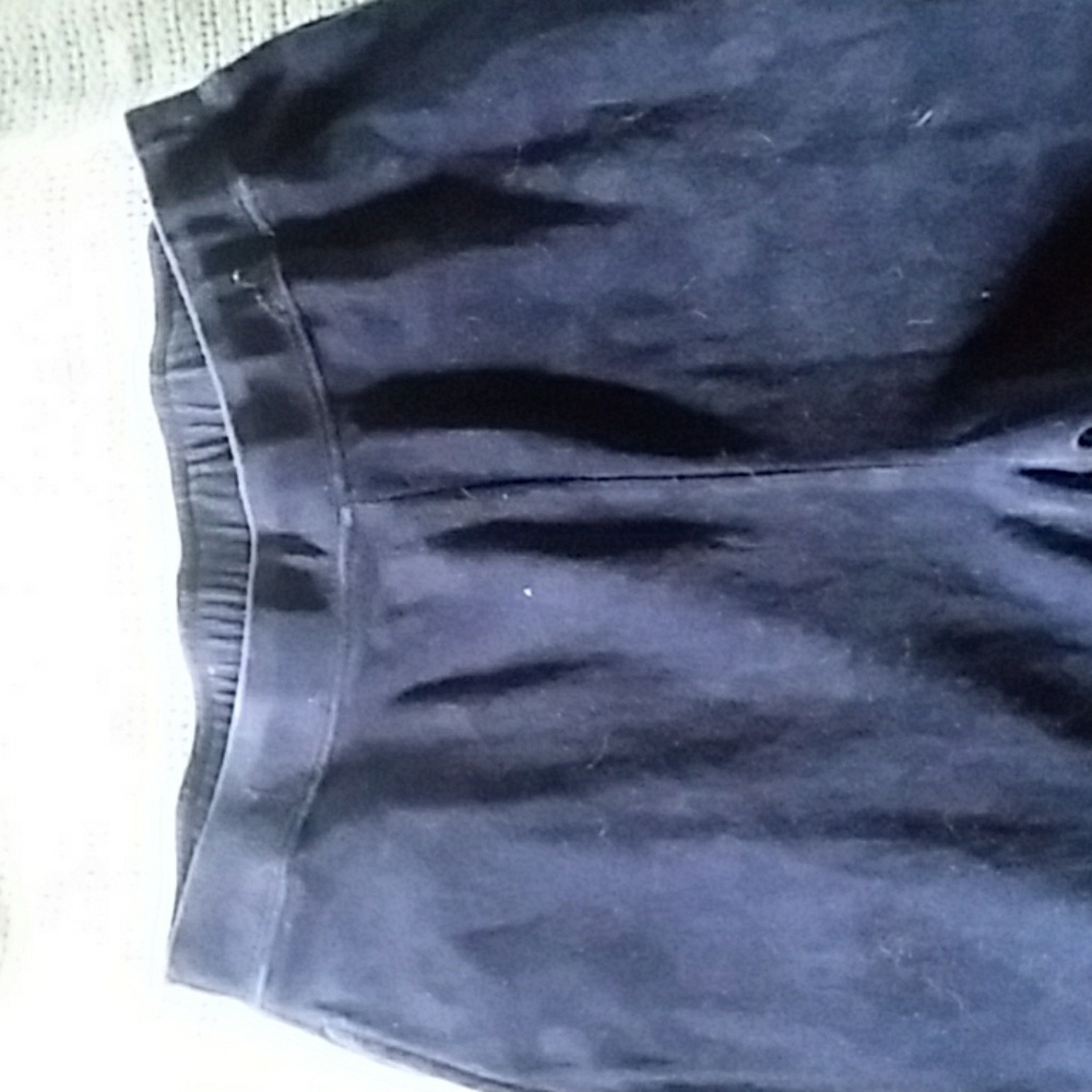 Blue velour jogging pants