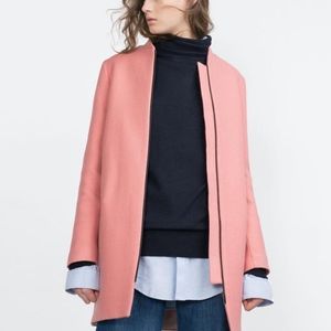 Brand NEW with Tags Zara Pink Pea Coat
