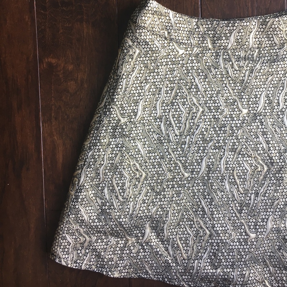Moon Collection Metallic Anthropologie Skirt