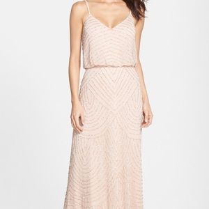 Adrianna Papell Beaded Gown. Size 4.