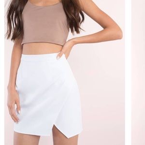 Desire White Mini Skirt